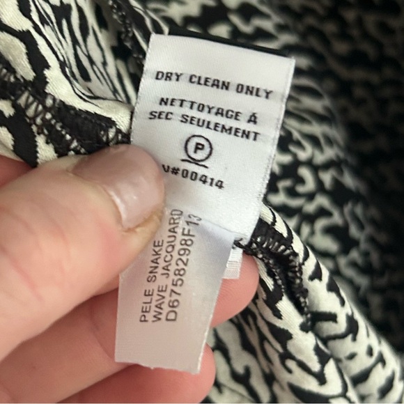 DVF DIANE VON FURSTENBERG Pele Snake Wave Jacquard Dress Office Cocktail Size 6 - Picture 14 of 15